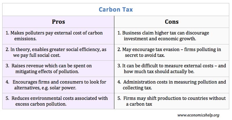 优点 - 碳税